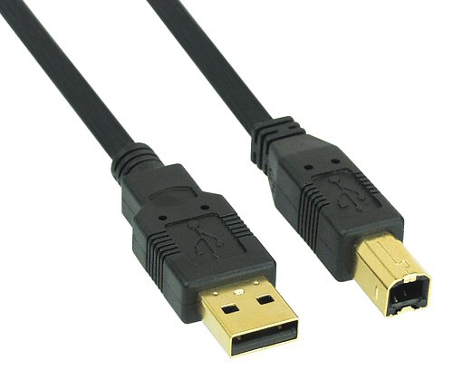 Inline Usb 2.0 A-B 2M - Schwarzes Kabel (34518S)