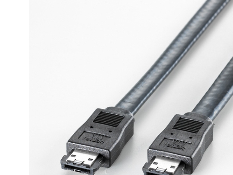 Roline External Sata 6.0 Gbit/S Cable 1.0 M, Sort