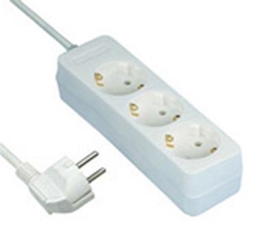 Rev 512342555, 3 Ac-Ausgänge, 250 V, 16 A, 3500 W, Weiß, 1,4 M