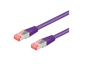 Goobay Netværkskabel CAT 6, S/FTP (PiMF), violet, 25 m kobberleder (CU), halogenfri kabelkappe (LSZH)