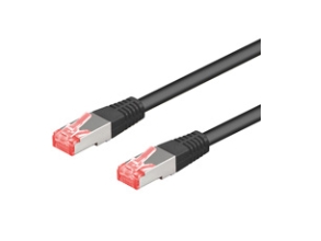 Goobay 1.5m CAT6a-150, 1,5 m, Cat6a, RJ-45, RJ-45, Svart | Datortillbehör - Kablar & adaptrar - Nätverkskablar | GameStuff