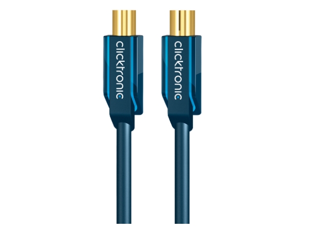 Clicktronic 2M Antenna Cable, 2 M, Coax M, Coax Fm, Blå