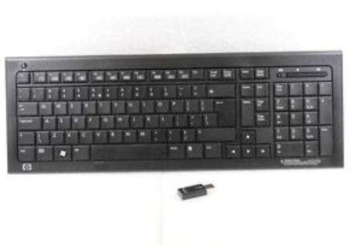Hp 579710-031, Fuld Størrelse (100 %), Trådløs, Rf Trådløst, Qwerty, Sort