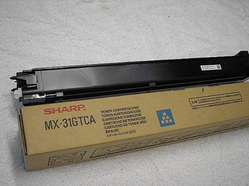 Sharp Mx-31Gtca - Cyan - Original - Tonerpatron - For Sharp Mx-2301, Mx-2600, Mx-3100, Mx-4100, Mx-4101, Mx-5000, Mx-5001