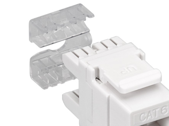 Goobay Keystone modul RJ45 CAT 6, UTP, 250 MHz 16,7 mm bred, RJ45-stik (8P8C)