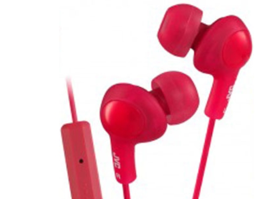 Jvc Ha-Fr6, Ledningsført, 10 - 20000 Hz, 4,1 G, Hovedtelefoner, Rød