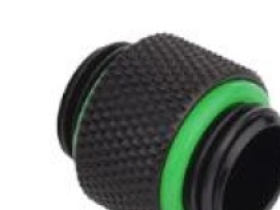 Bitspower-sovitin suora G1/4 tuuman uros G1/4 tuuman uros - pitkä, musta mattainen