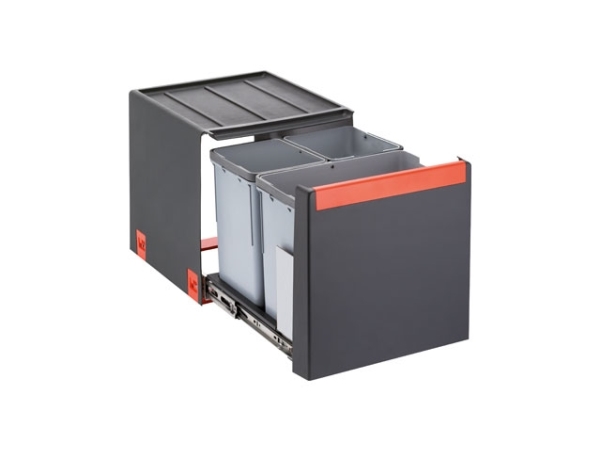 Franke Cube 40, 28 l, Rektangulär, Svart, 355 mm, 407 mm, 348 mm | Rengöring - Avfallshantering - Hinkar & tillbehör | GameStuff