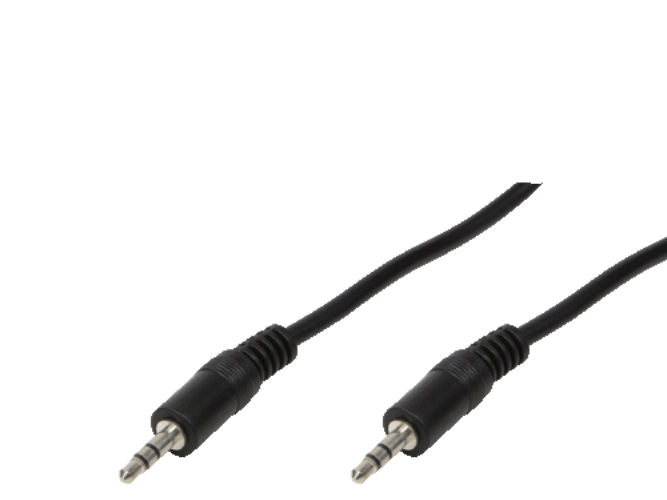 LogiLink 3.5mm - 3.5mm, 0.2m, 3.5mm, Hanstik, 3.5mm, Hanstik, 0,2 m, Sort