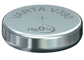 Sølvoxid-Knapcelle 390, Batteri