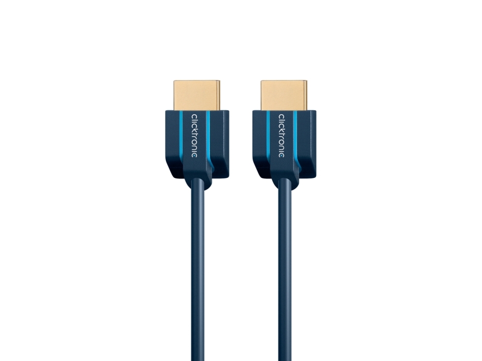 Clicktronic 70704, 2 M, Hdmi Typ A (Standard), Hdmi Typ A (Standard), 3840 X 2160 Pixel, 3D, Blau