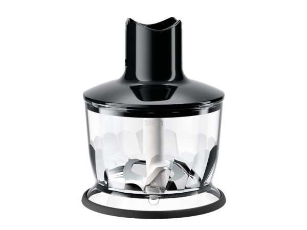 Braun Mq 30, Mixer-Schneidebehälter, 0,5 L, Edelstahl, Schwarz, Multiquick 3 / Multiquick 3 Vario / Multiquick 5 / Multiquick 5 Vario / Mr5 Series /