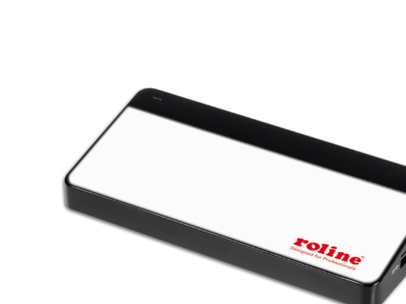 ROLINE 14.02.5028, USB 3.2 Gen 1 (3.1 Gen 1) Type-B, USB 3.2 Gen 1 (3.1 Gen 1) Type-A, Musta, Valkoinen, Muovi, Teho, 1 m