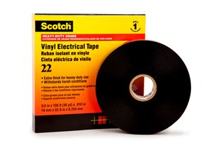 Scotch Scotch™ 22 SCOTCH22-19X33 Isoleringsbånd Scotch™ 22 Sort (L x B) 33 m x 19 mm 1 stk