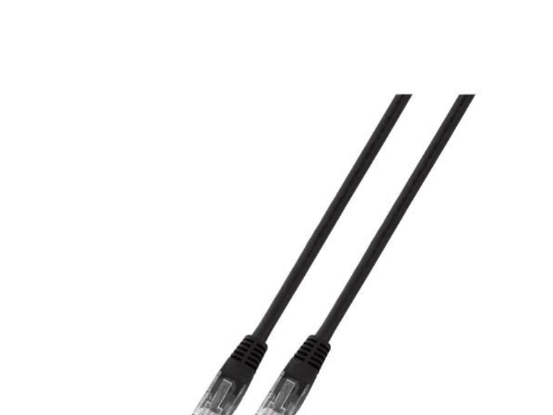 EFB Elektronik 3m Cat6 Patch, 3 m, Cat6, U/UTP (UTP), RJ-45, RJ-45, Sort