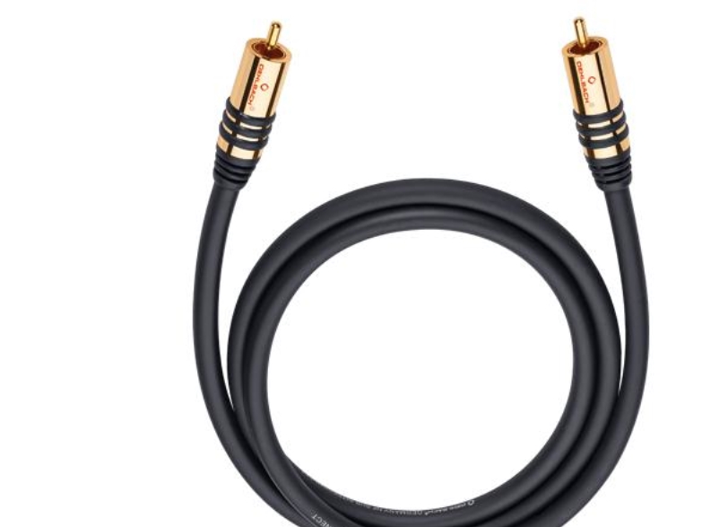 Oehlbach D1c21533, Rca, Männlich, Rca, Männlich, 3 M, Schwarz, Gold