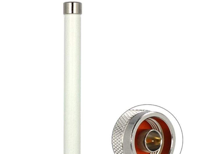 Delock WLAN - Antenne - 22 cm - Wi-Fi - 7 dBi, 4.5 dBi - omni-directional - udendørs - hvid