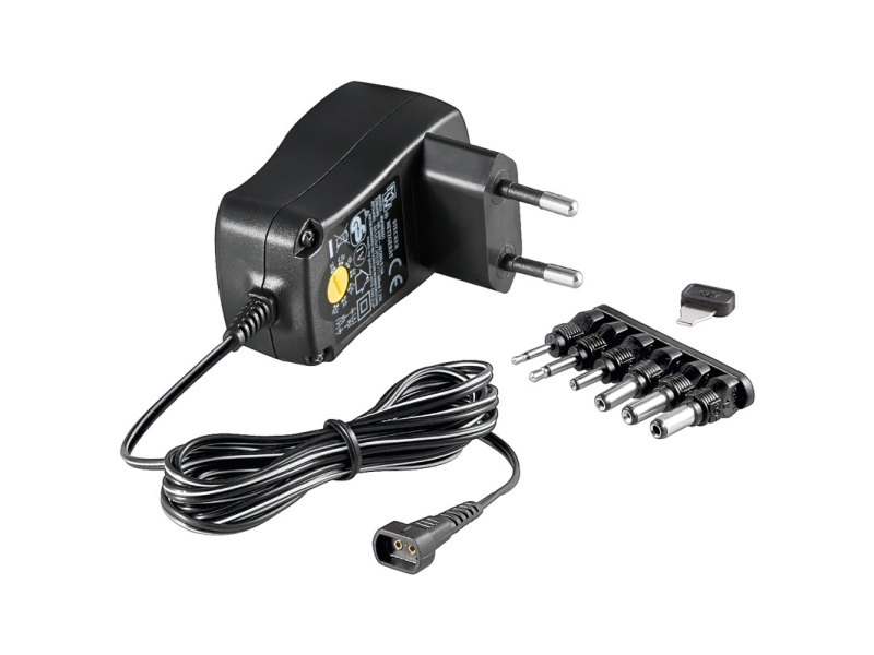 Goobay 67950, Universel, Indendørs, 100-240 V, 12 V, 0,6 A, Sort