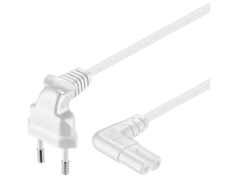 Goobay Euro-kontakt/C7, 5 m, 5 m, CEE7/16, C7-kontakt, 250 V, 2,5 A | Datortillbehör - Kablar & adaptrar - Nätverkskablar | GameStuff