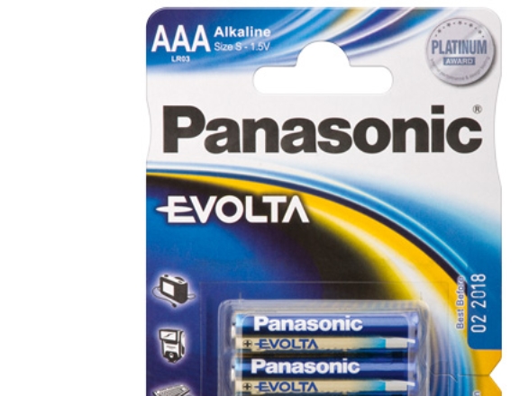 Panasonic Evolta LR03EGE/4BP - Batteri 4 x AAA - alkaliskt | EL Artiklar - Batteri - AAA-batterier | GameStuff