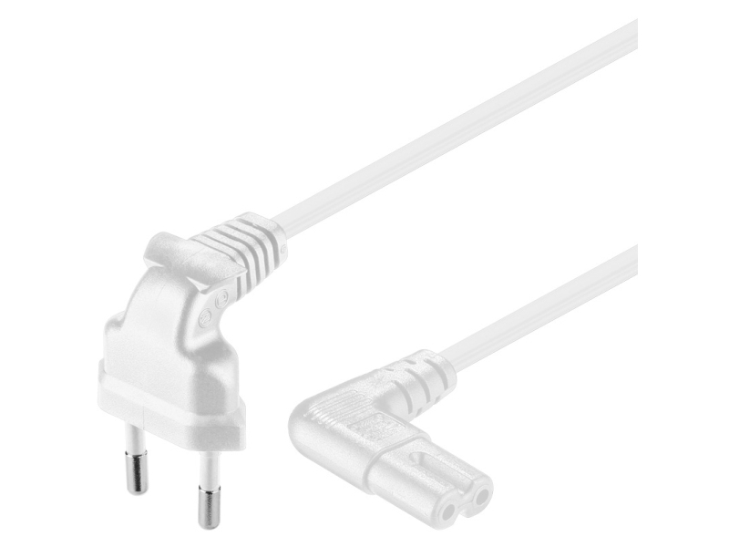 Goobay CEE 7/16 / IEC 60320 C7, 3 m, 3 m, CEE7/16, C7-kontakt, 250 V, 2,5 A | EL Artiklar - Kablar och ledningar - Flexibla kablar | GameStuff