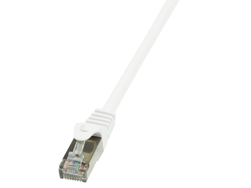 LogiLink 0.25m Cat.6 F/UTP, 0,25 m, Cat6, F/UTP (FTP), RJ-45, RJ-45, Hvid