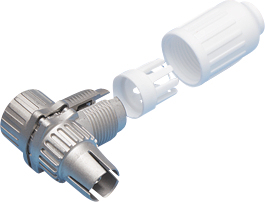 Alternativ bild 0 för Triax - Antennkontakt - IEC-anslutning (hon) - koaxial - 90°-kontakt