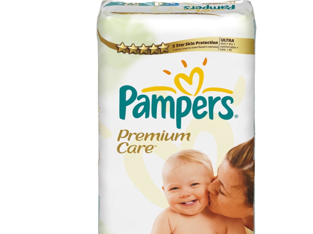 Billede af Pampers Premium Care, 7 Kg, 18 Kg, Hvid, 9 Måned(Er), 12 Måned(Er), 52 Stk