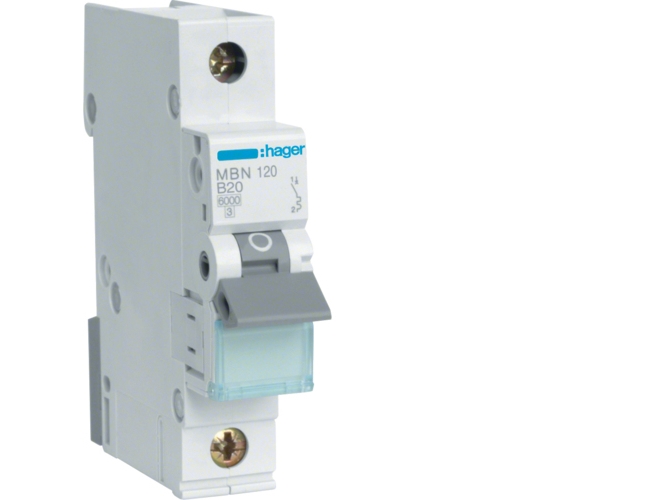 Hager Mbn120, 50 - 60 Hz, 20 A, 1P