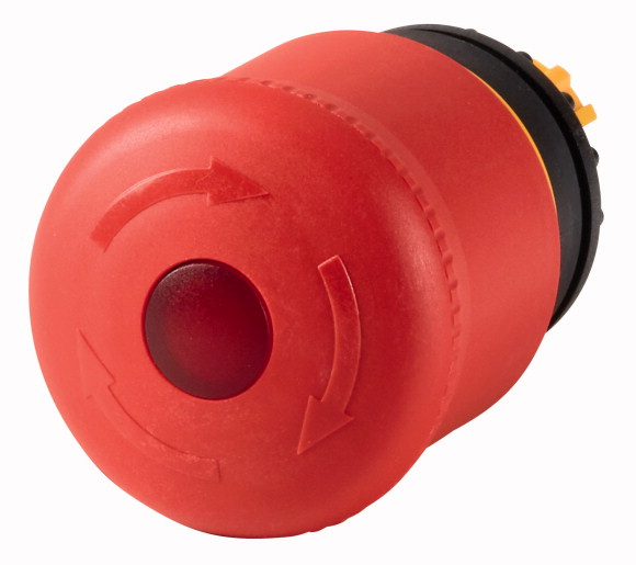 Eaton M22-Pvlt, Drejekontakt, Plast, Sort, Rød, Ip66, Ip67, Ip69, 38 Mm, 38 Mm