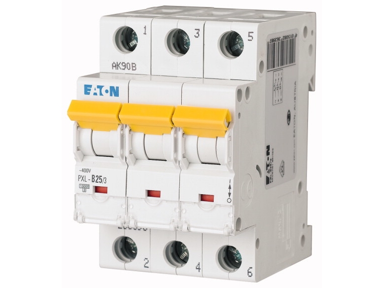 Eaton Pxl-C25/3, Miniature Strømafbryder, 10000 A, Ip20