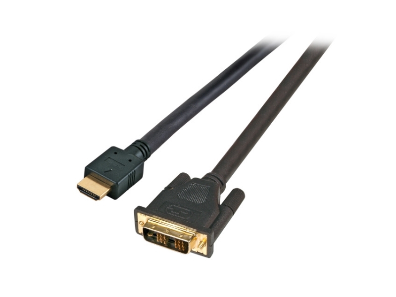 Efb Elektronik 20M Hdmi - Dvi, 20 M, Hdmi Typ A (Standard), Dvi, Männlich, Männlich, Gold