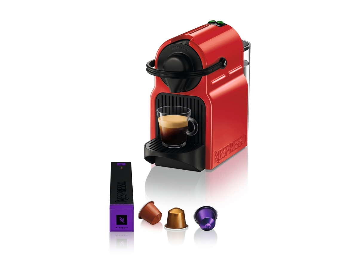 Krups Nespresso Inissia XN1005 Ruby Red, Kapsel kaffemaskine, 0,7 L, Kaffekapsel, 1260 W, Rød | Köksapparater - Kaffe - Kaffebryggare kapsel | GameStuff