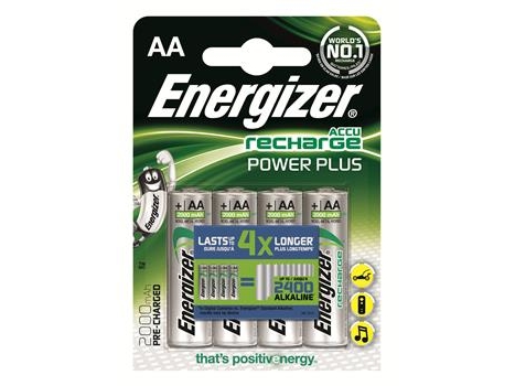 Energizer Accu Recharge Power Plus 2000 Aa Bp4, Wiederaufladbarer Akku, Aa, Nickel-Metallhydrid (Nimh), 1,2 V, 4 Stück(E), 2000 Mah