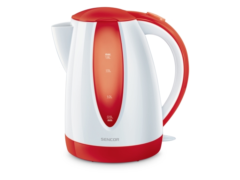 Sencor Swk 1814Rd, 1,8 L, 2000 W, Rød, Hvid, Plast, Vandmåler, Overophedningsbeskyttelse