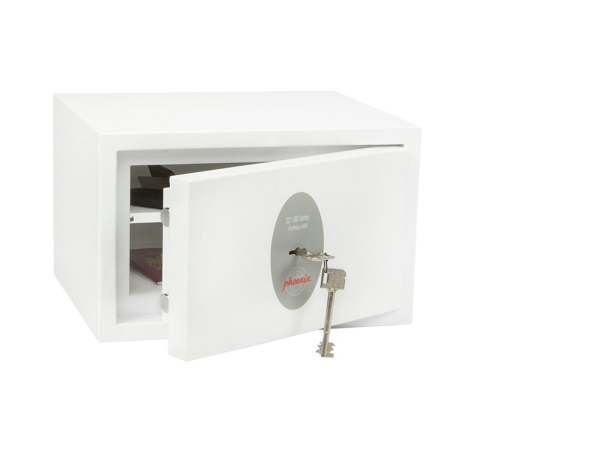Phoenix Safe Co. Fortress Ss1181k, Frei Stehend Sicher, 7 L, Weiß, Schlüssel, Stahl, Boden / Wand