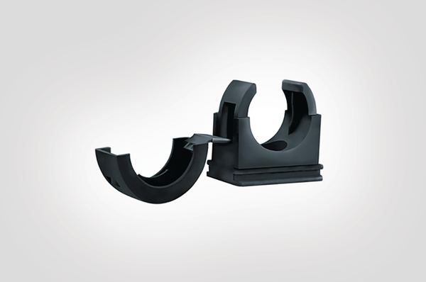 Hellermann Holder pa66 f/ø10 sort