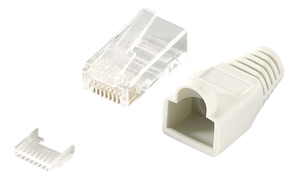 Netværksstik RJ-45 CAT 6 ukrudtsskærmet - LogiLink (pakke med 100)