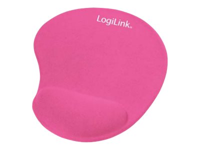 LogiLink GEL Mouse Pad with Wrist Support - Musemåtte med håndledsstøtte pink