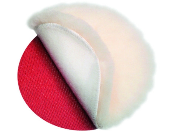 Fein Lammfell, Polierschwamm, 20 Cm, Rot, Weiß