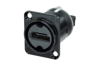 Neutrik Nahdmi-W-B, Hdmi 1.4, Sort, Messing, Krom, Polybutylenterephthalat (Pbt), Zinkstål, Ip65, Ul 94 V-0, 31 Mm