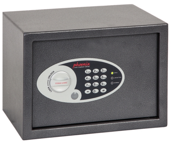 Phoenix Safe Co. SS0301E, Grå, Elektronisk, 16 L, Gulv/væg, 350 mm, 250 mm