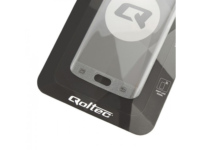 Qoltec Premium Full Cover - Skærmbeskytter for mobiltelefon - glas - for Samsung Galaxy S6 edge