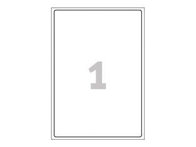 Avery L7167-100, Weiß, Rechteck, Permanent, A4, Papier, 100 Blätter