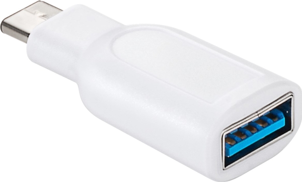 Goobay Usb-C Adapter, Usb 3.0 A, Usb-C, Weiß