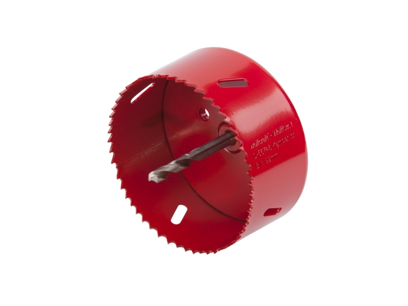 wolfcraft GmbH 5492000, Single, Drill, Metal, Wood, Red, Bimetal, High-Speed Steel (HSS), High-Speed Steel (HSS)