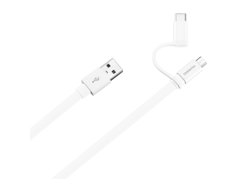 Huawei 4071417, 1,5 m, USB A, USB 2.0, Hane/Hane, Vit | Datortillbehör - Kablar & adaptrar - Datakablar | GameStuff
