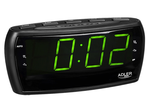 Adler Ad 1121, Uhr, Analog & Digital, Am, Fm, Automatisches Tuning, Led, Grün