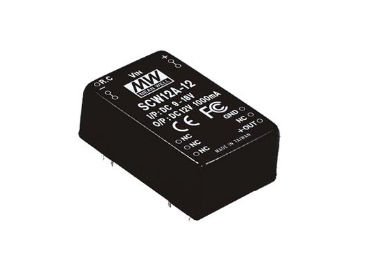 MEAN WELL SCW12C-12, 36 - 72 V, 12 W, 12 V, 1 A, RoHS, 15 g | DC - DC | GameStuff