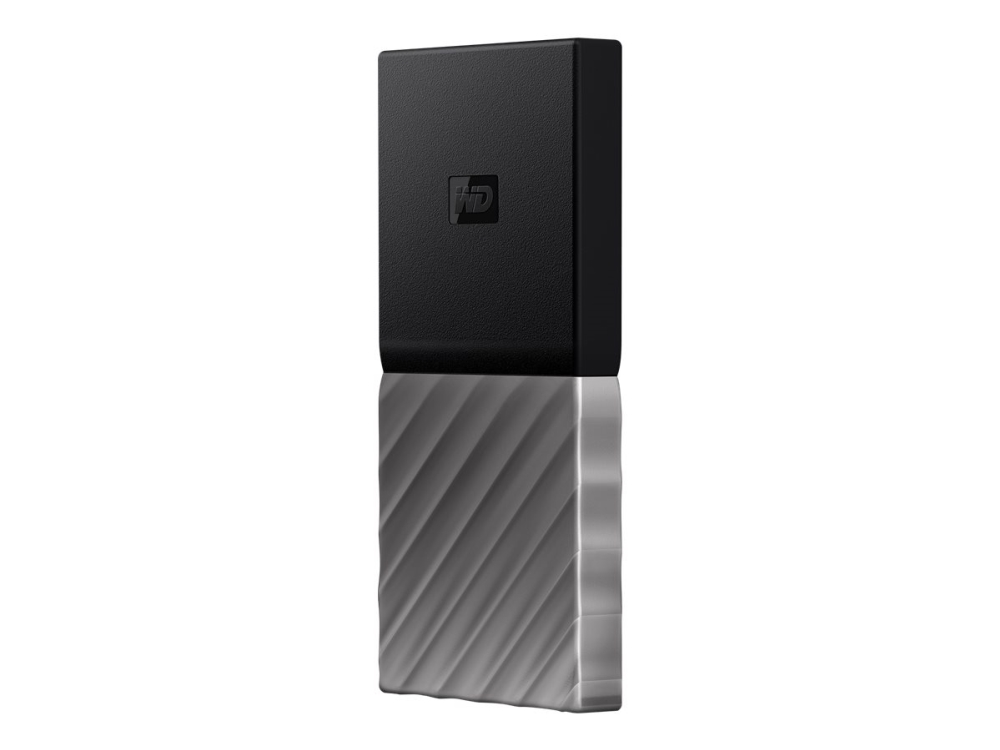 WD My Passport SSD WDBAGF0020BGY - SSD - krypteret - 2 TB - ekstern (bærbar) - USB 3.2 Gen 2 (USB-C stikforbindelse) - 256-bit AES - space grey